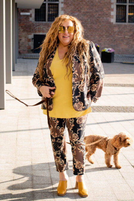 Spodnie wzor barokowy