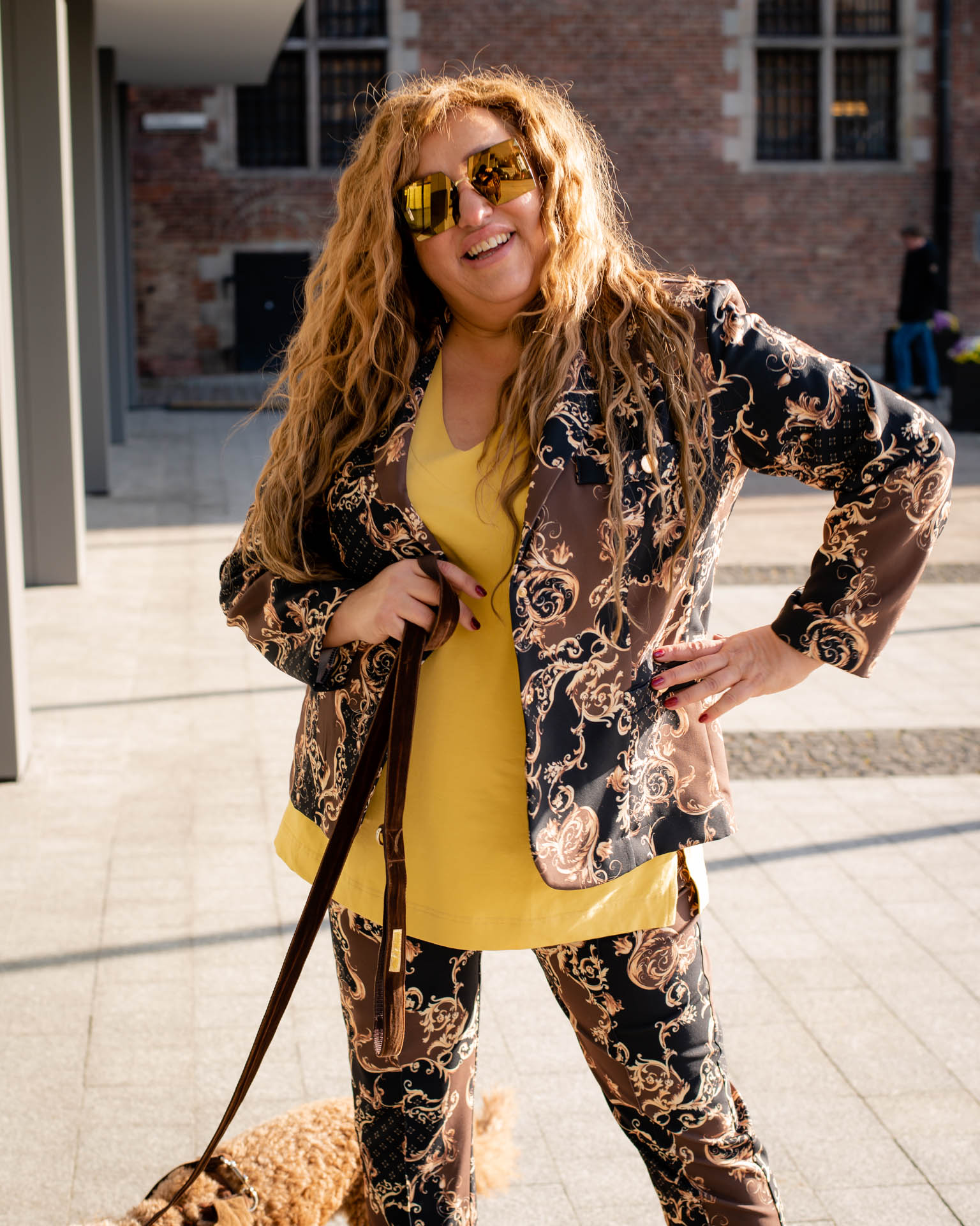 Spodnie wzor barokowy - obrazek 4